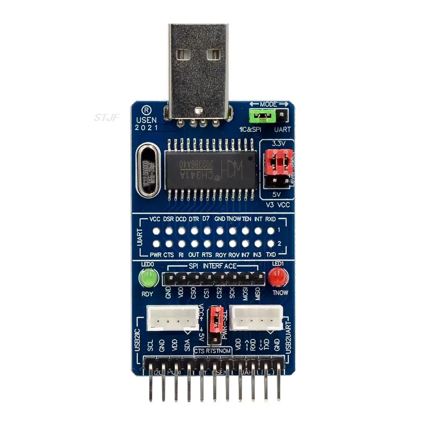 Адаптер CH341A с USB на I2C/IIC/SPI/UART/TL/ISP