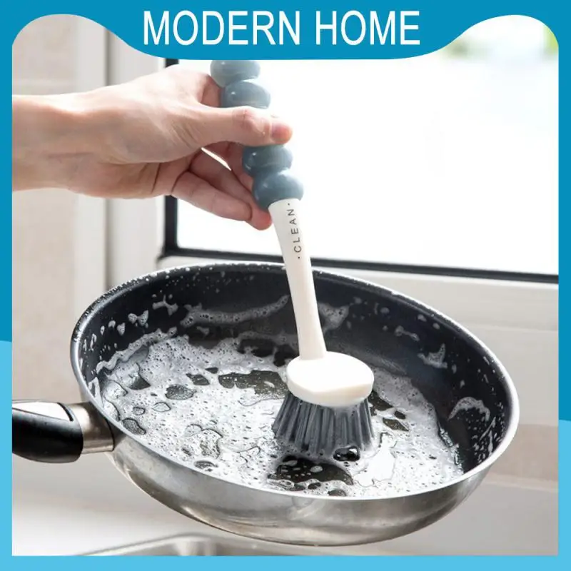 

Modern Simplicity Thick Bristles Stove Cleaning Brush Convenient Household Wash Brush Multiple Purposes Lengthened Handle