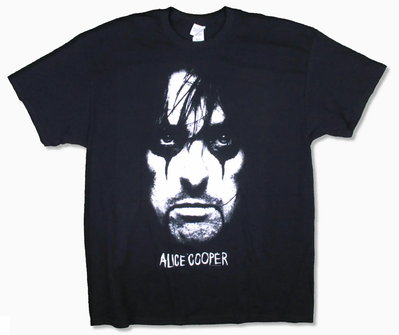 

Alice Cooper Face Portrait 2015 World Tour TX-CA Black T-Shirt NEW