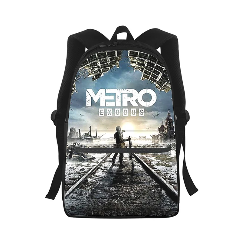 Metro Redux game Men Women Backpack 3D Print Fashion Student School Bag Laptop Backpack Kids Travel Shoulder Bag