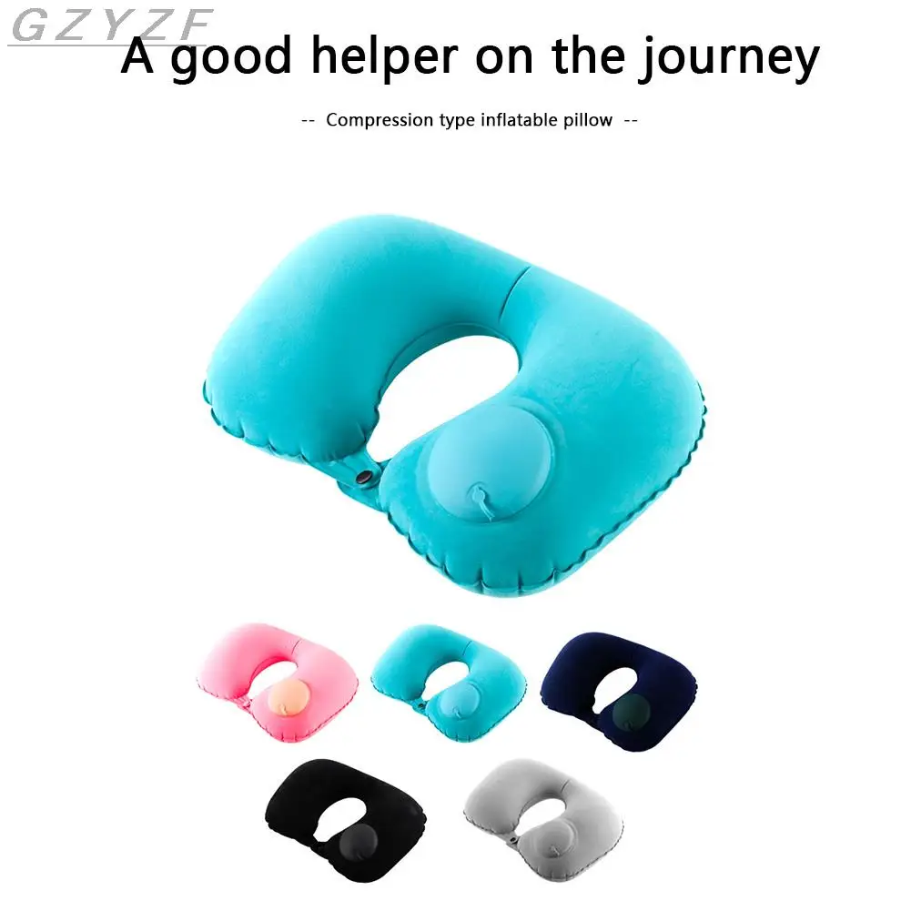 U-образная надувная дорожная подушка для шеи Автомобильная головы путешествий