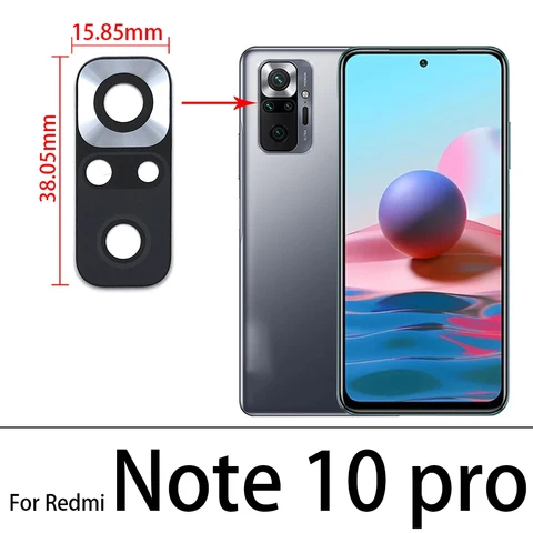 2PCS，NEW Back Rear Camera Glass Lens with Sticker Replacement Repair For Xiaomi Redmi Note 11T 11 10T 5G 10S 10 Pro Plus 5G