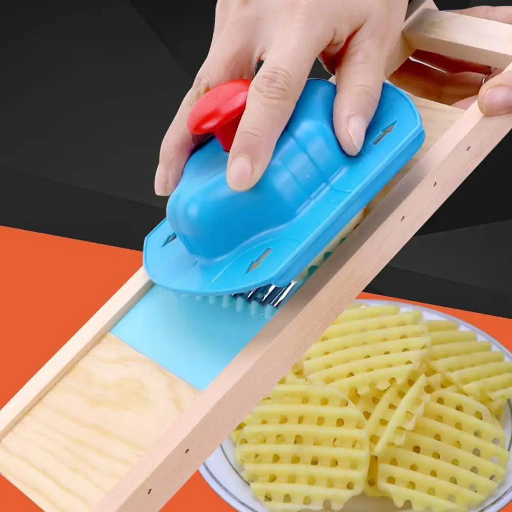 

Wooden Potato Grater Cucumber Vegetable Slicer Salad Kitchen Shredder Knife Chipper Accessories Gadgets Wave Kitchen H9R5