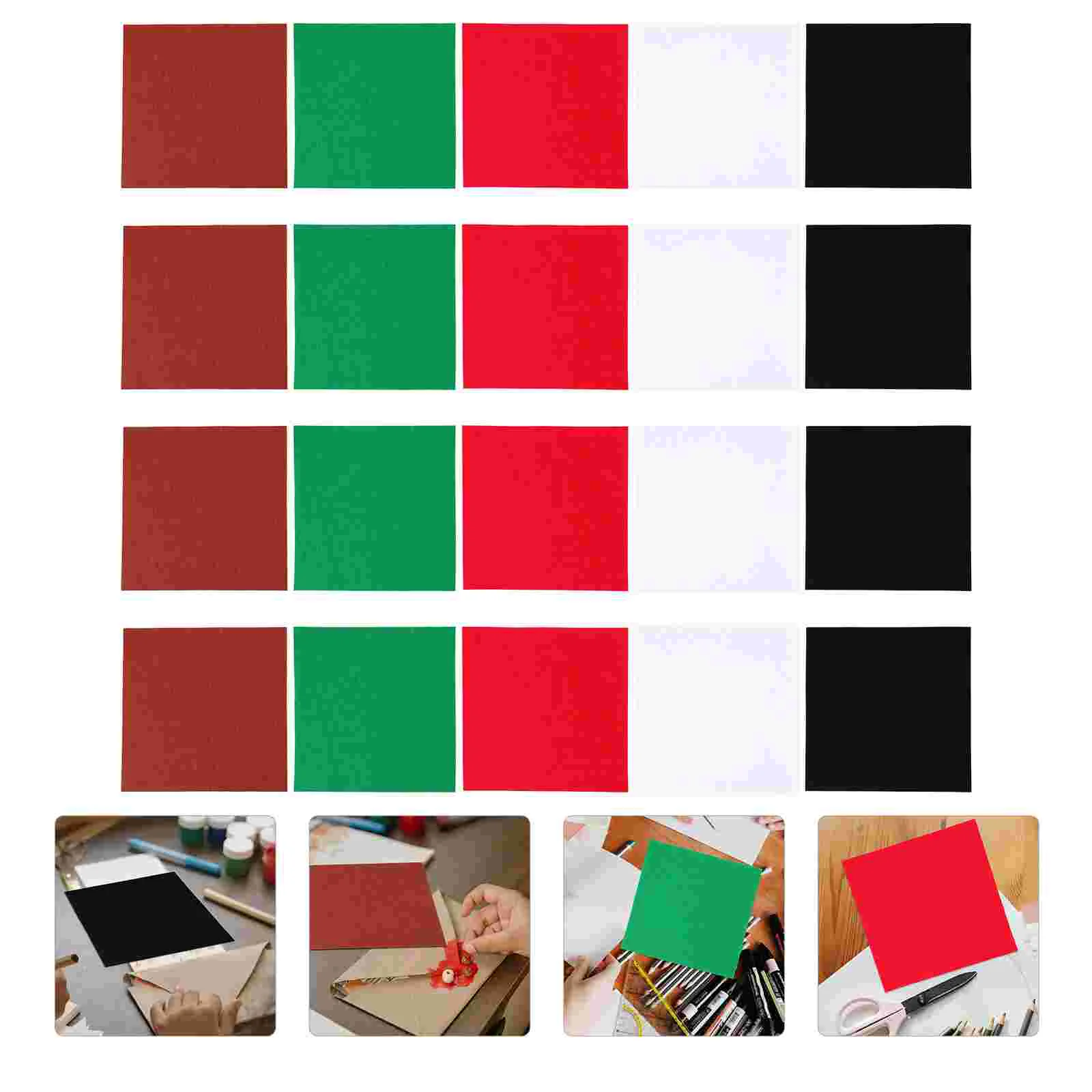 20 шт. рождественские нетканые украшения DIY ремесло фетровая ткань квадраты ткани