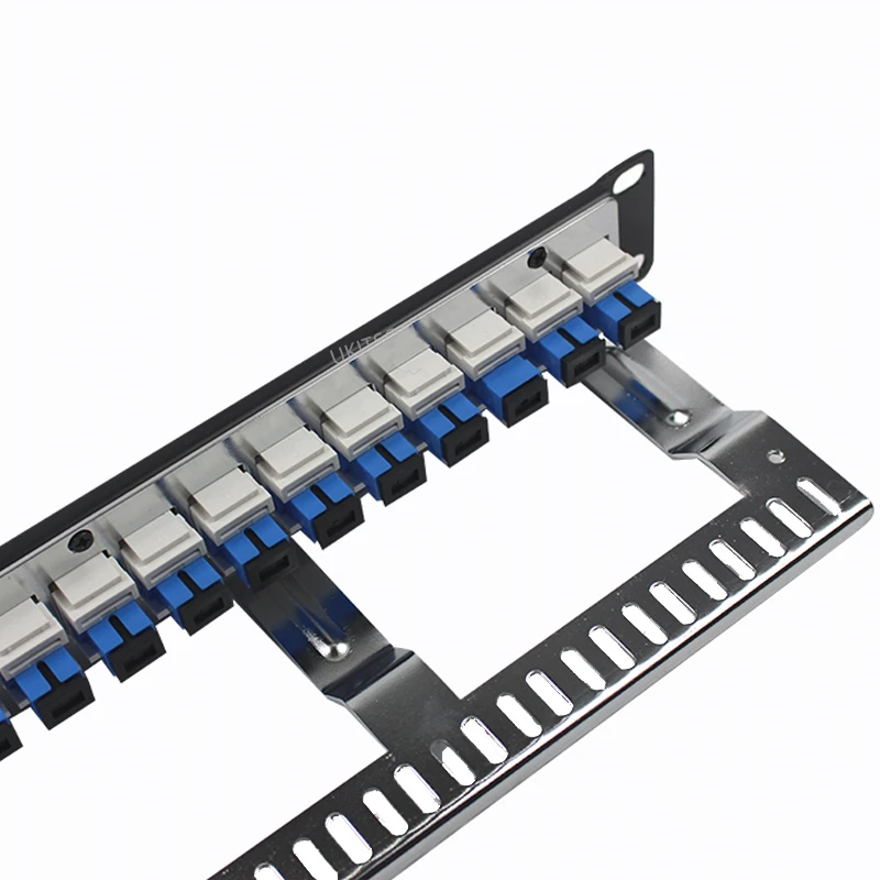 Фото 24-портовый SC APC UPC оптоволоконный патч-панель Кронштейн SC-SC Keystone Jack Симплексная оптическая рамка Одномодовая стойка для шкафа ODF 19 дюймов 1U №3