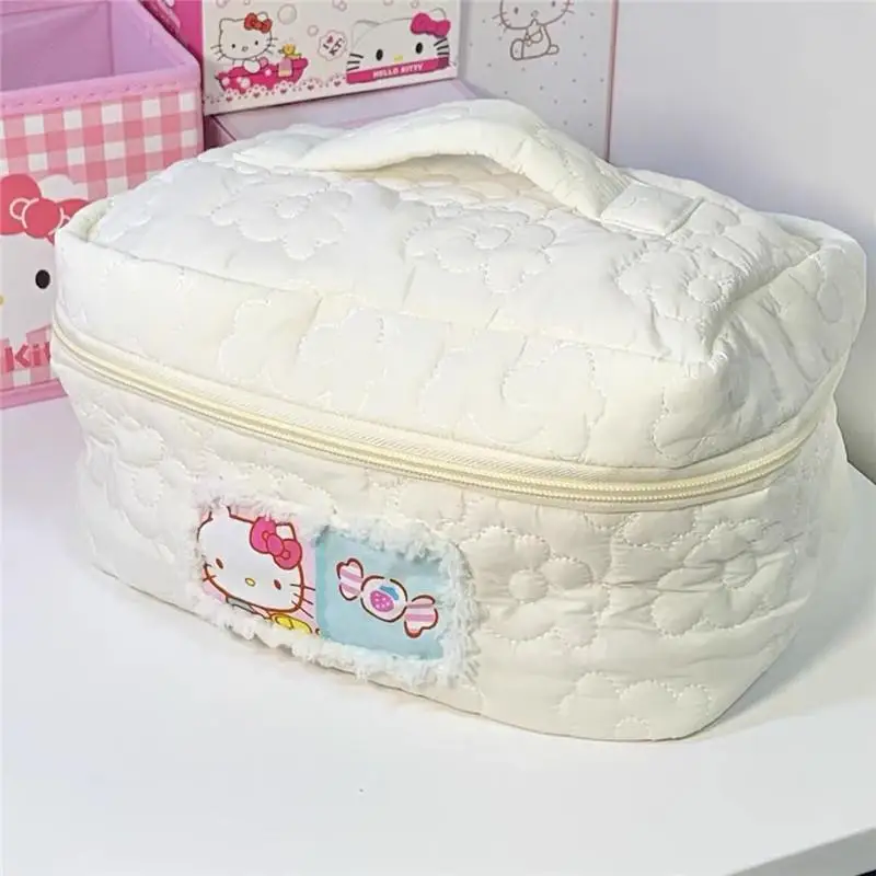 

Sanrio Hello Kitty Cinnamoroll Cinnamoroll Cosmetic Bag Cute Cartoon Large-capacity Student Portable Travel Wash Storage Bag