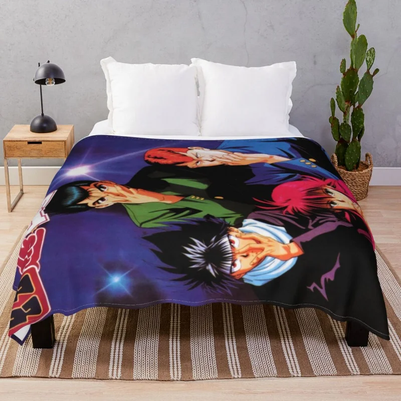

Yu Yu Hakusho Thick blankets Fce Printed Fluffy Throw Blanket for Bed Sofa Travel Office