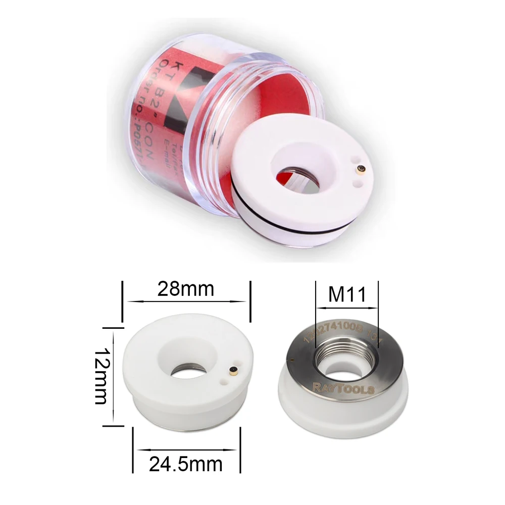 Оригинальное лазерное керамическое кольцо Raytools D32 M14 D28 M11 D19,5 M8 для режущей головки волокна BT230 BT240 BMH110 114