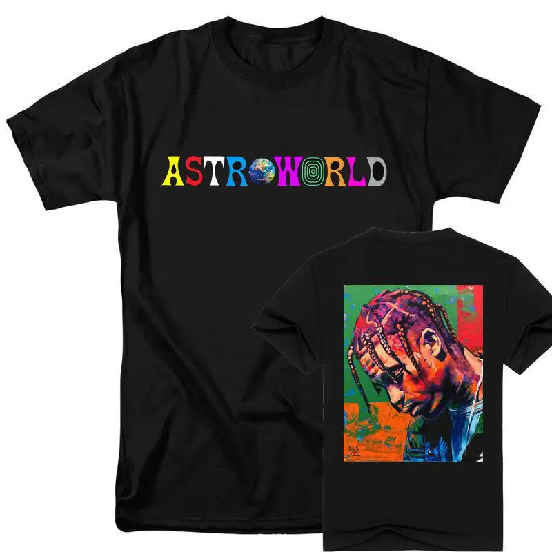

TravisScott Graphics T-shirt Harajuku Hip Hop Cotton TShirt Summer Men Women Clothing Black Tees Streetwear Fashion Casual Tops