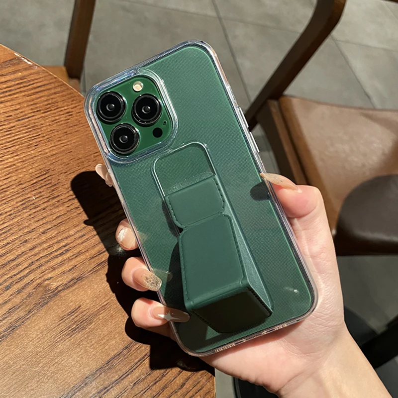 

Прозрачный Магнитный чехол с ремешком на запястье для iPhone 13 12 11 Pro Max Mini XS X R XR 7 8 Plus SE 2020, противоударные чехлы с подставкой и держателем