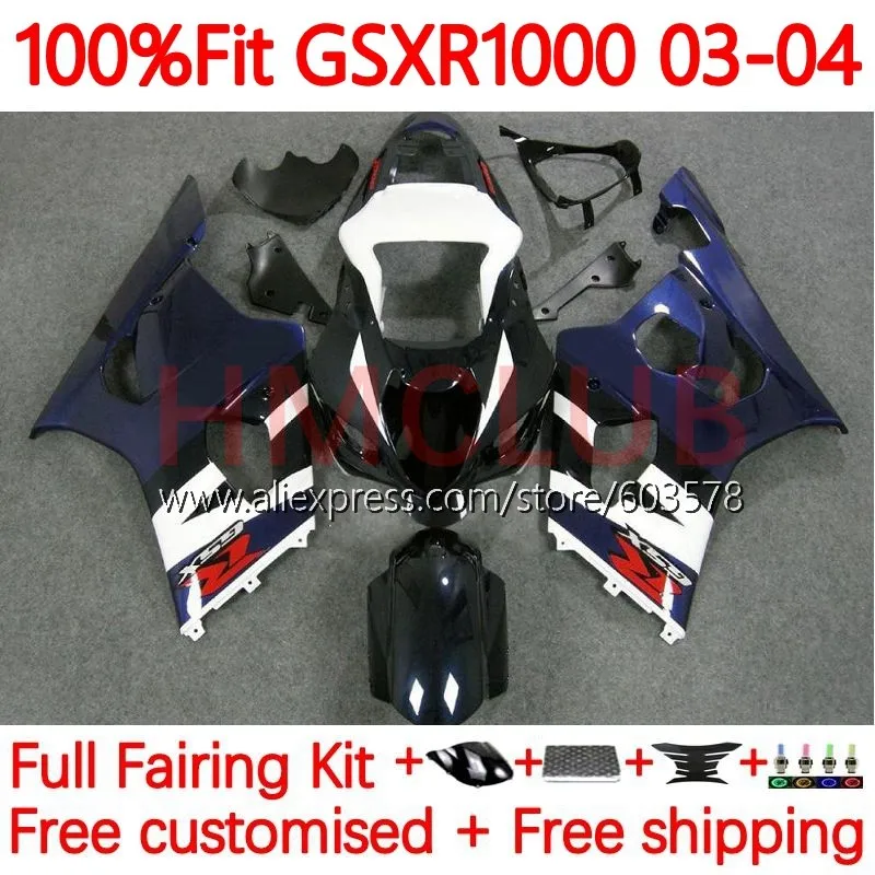 

Injection For SUZUKI GSXR-1000 K3 GSX-R1000 GSXR 1000 CC 1000CC GSXR1000 2003 2004 GSX R1000 03 04 Fairing factory blue 98No.95