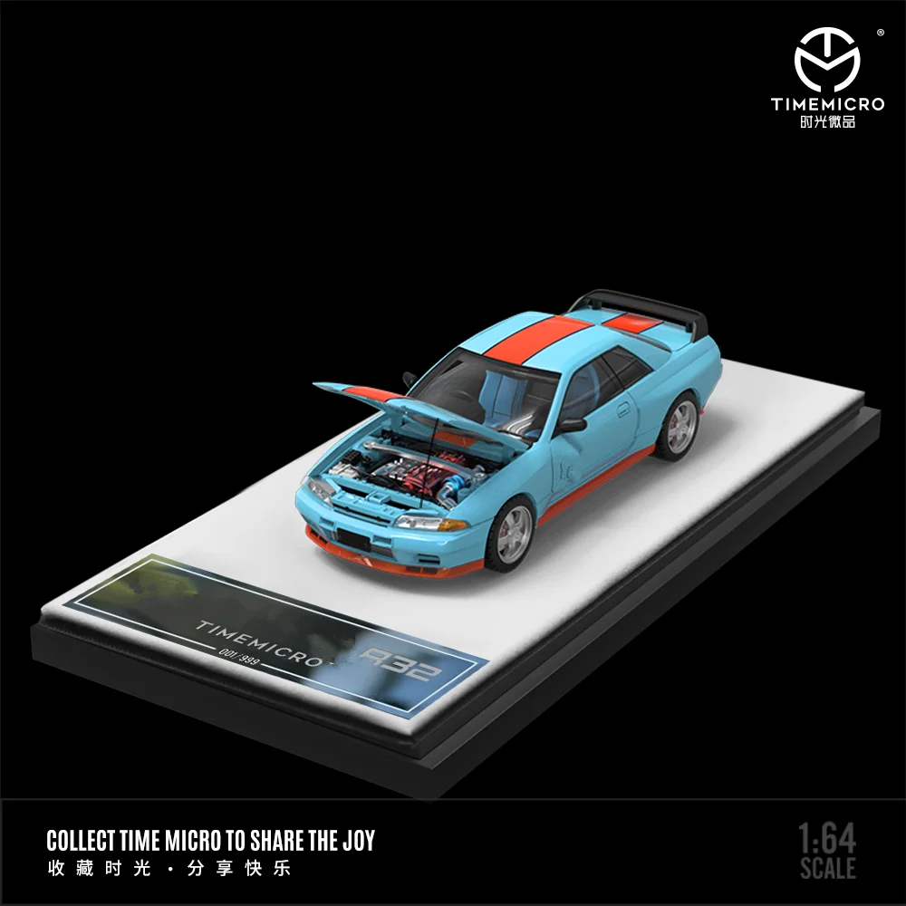 Time Micro 1:64 GTR50 GTR34 Модель автомобиля из сплава набор грузовиков для коллекции