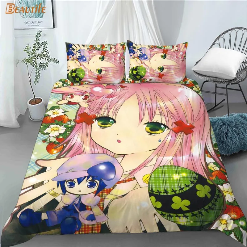 

3D Shugo Chara! Комплект постельного белья, пододеяльник, постельное белье 1202 x см, X см, одеяло, чехол с наволочкой для детского дома