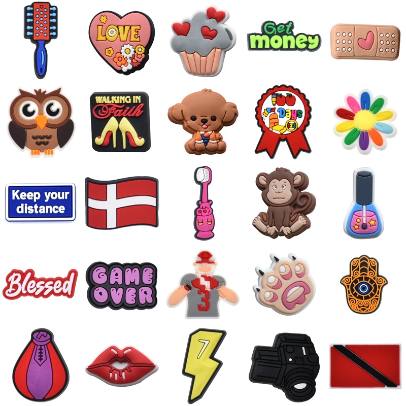 

Packs Shoe Charms Gifts Shoes Accessories Wholesale Bulk Kids Men Set Jeans Women Charm Para Pins Girl Boy Decorations for Crocs
