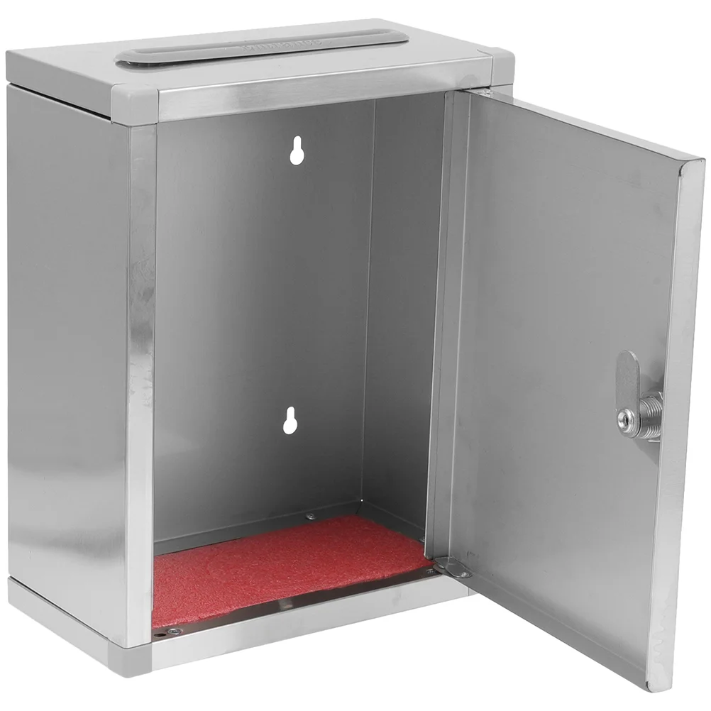 

Stainless Steel Public Reports Box Letterbox Practical Voting Box Suggestion Box