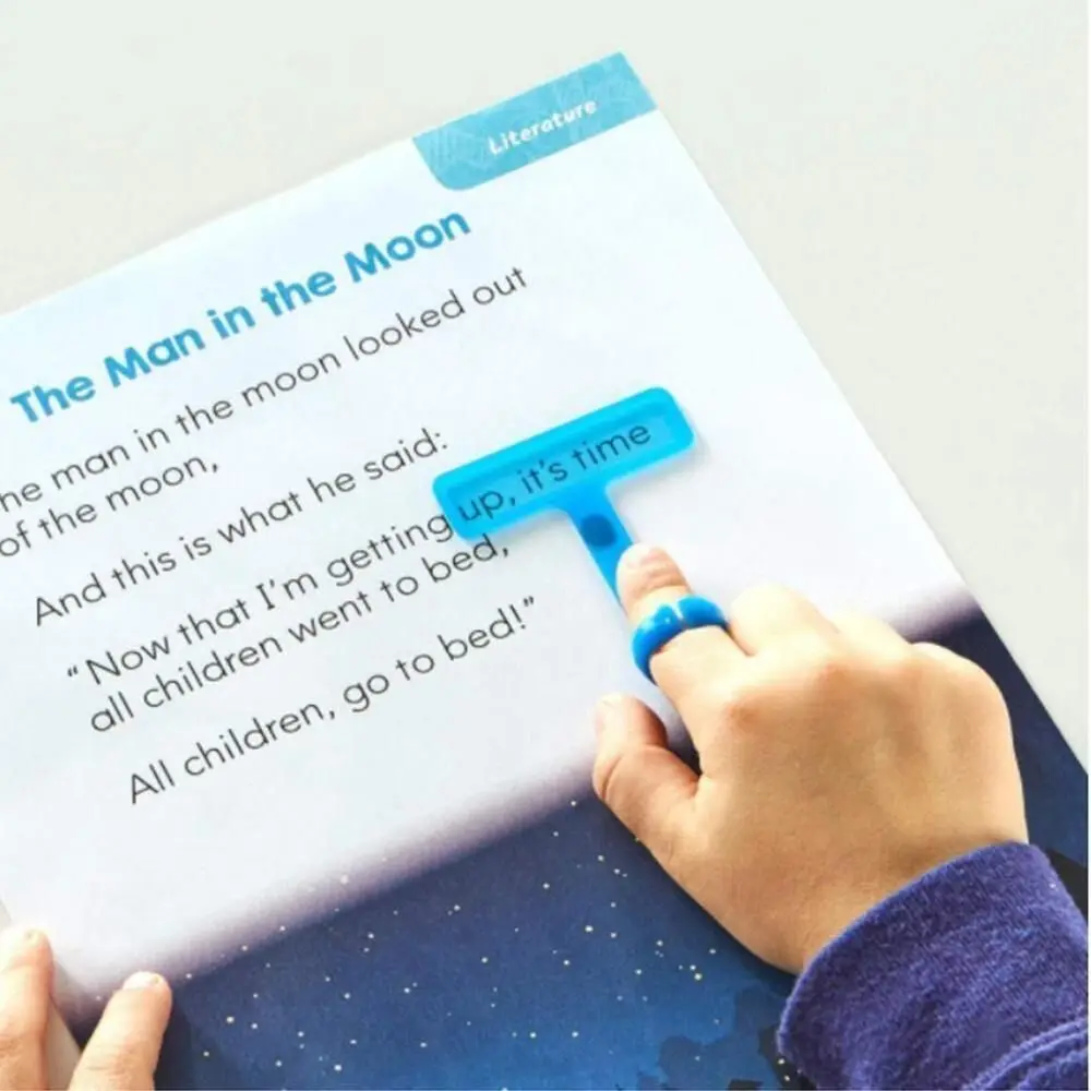 

New Highlighter Guided Reading Strips Finger Focusing Reading Magnifier For Kids Hyperactive Autism ADHD Dyslexia Tools