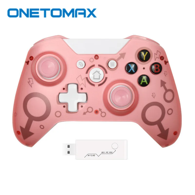 

Беспроводной контроллер для Xbox One, геймпад 2,4G, беспроводной адаптер, джойстик для Xbox ONE, PS3, ПК, контроллер, двойная вибрация, джойстик