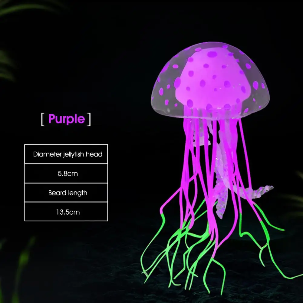 

Durable Fish Tank Decoration Safety Environmental Protection Aquarium Decoration Simulation Jellyfish Aquarium Decoration