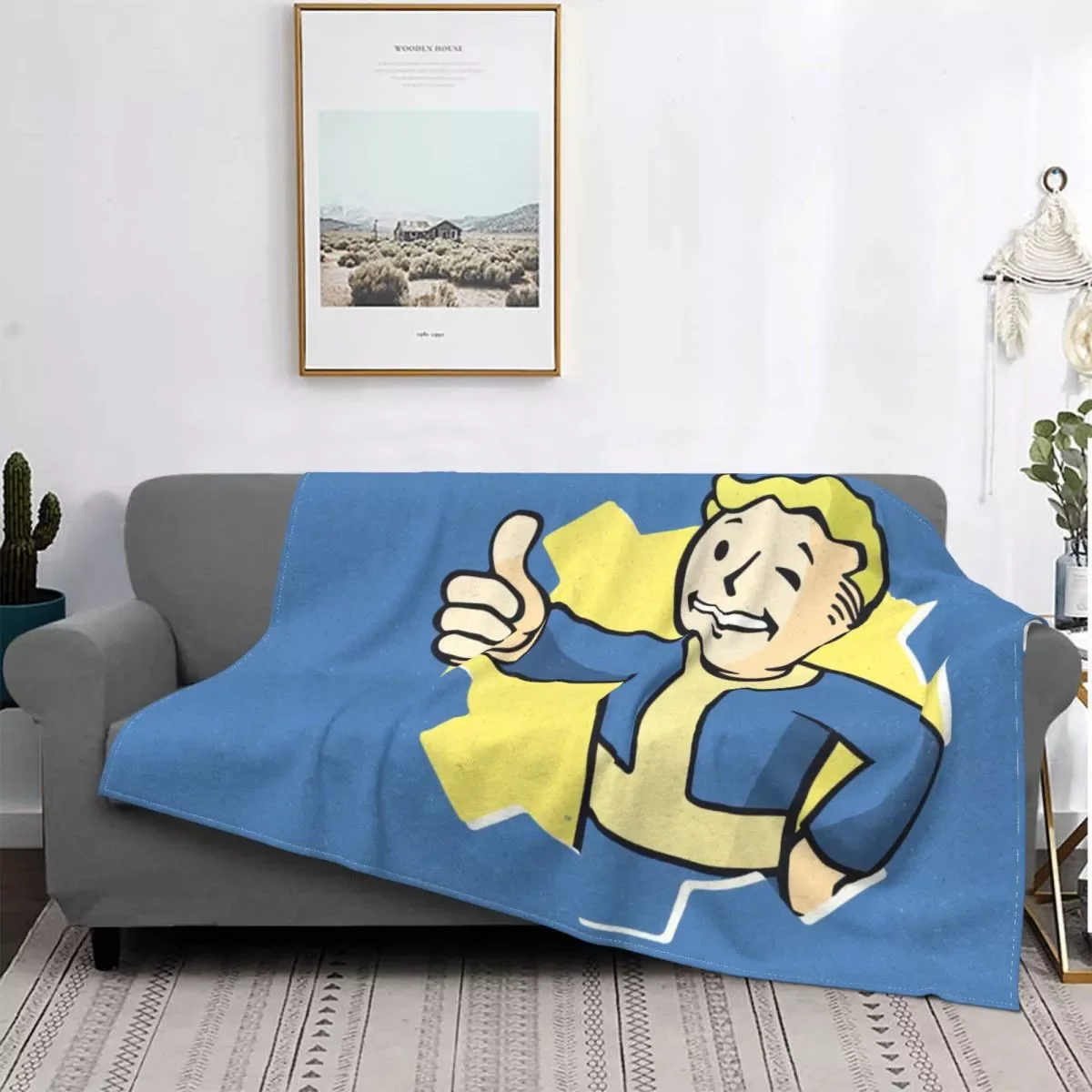 

NEW Fallout 4 Kate Role Playing Game Portable Warm Throw Blankets for Bedding Travel