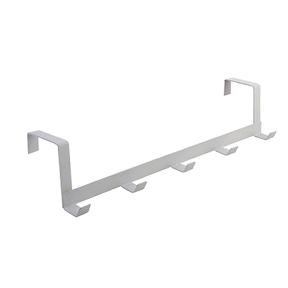 

Home Accessories Hanging Organizer Holder Hat Hanger Over The Door Durable Towel Rack Living Room 5 Hooks Iron Strong