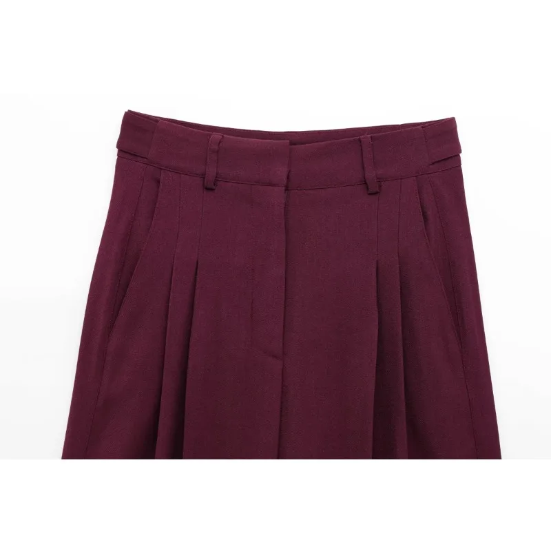 Весна 2025 г. дышащий костюм комплект с воротником-стойкой офисная одежда брюки из