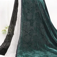 1 4m1m brocade burnout velvet fabric hollow velour fabric by the yard designer fabric for sewing cheongsam dress clothing