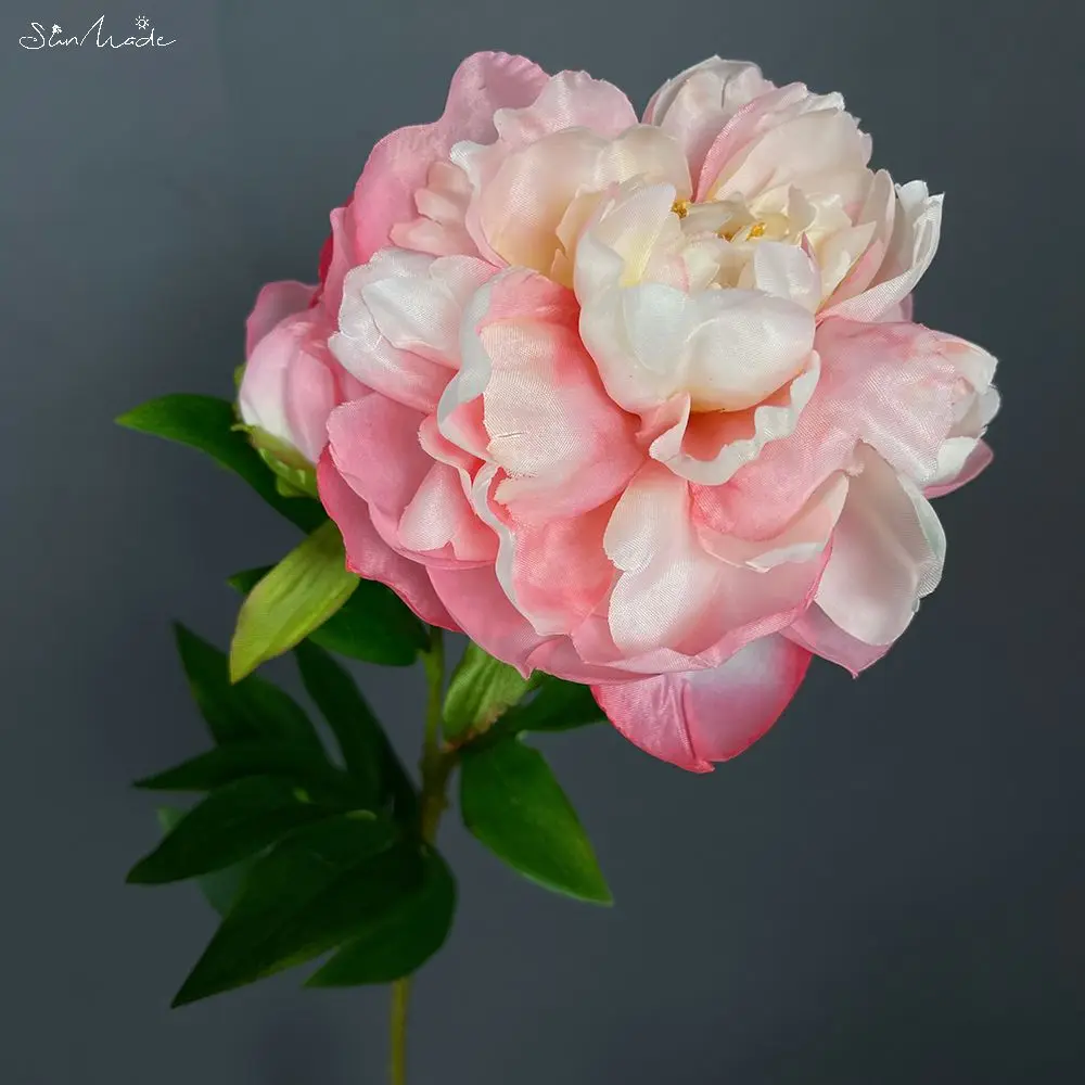 

SunMade, искусственные пионы, шелковые, 2 головки