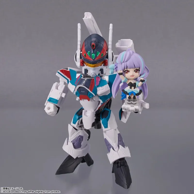 Фото Bandai Original TINY SESSION The Super Dimension Fortress Macross VF-25G Ranka Lee Q-version Комплект модели сборки №3