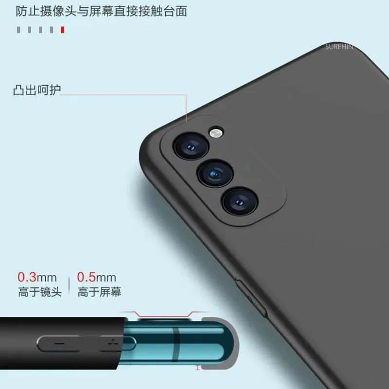 SUREHIN приятный чехол для OPPO A55S 5G красный черный зеленый матовый защитный