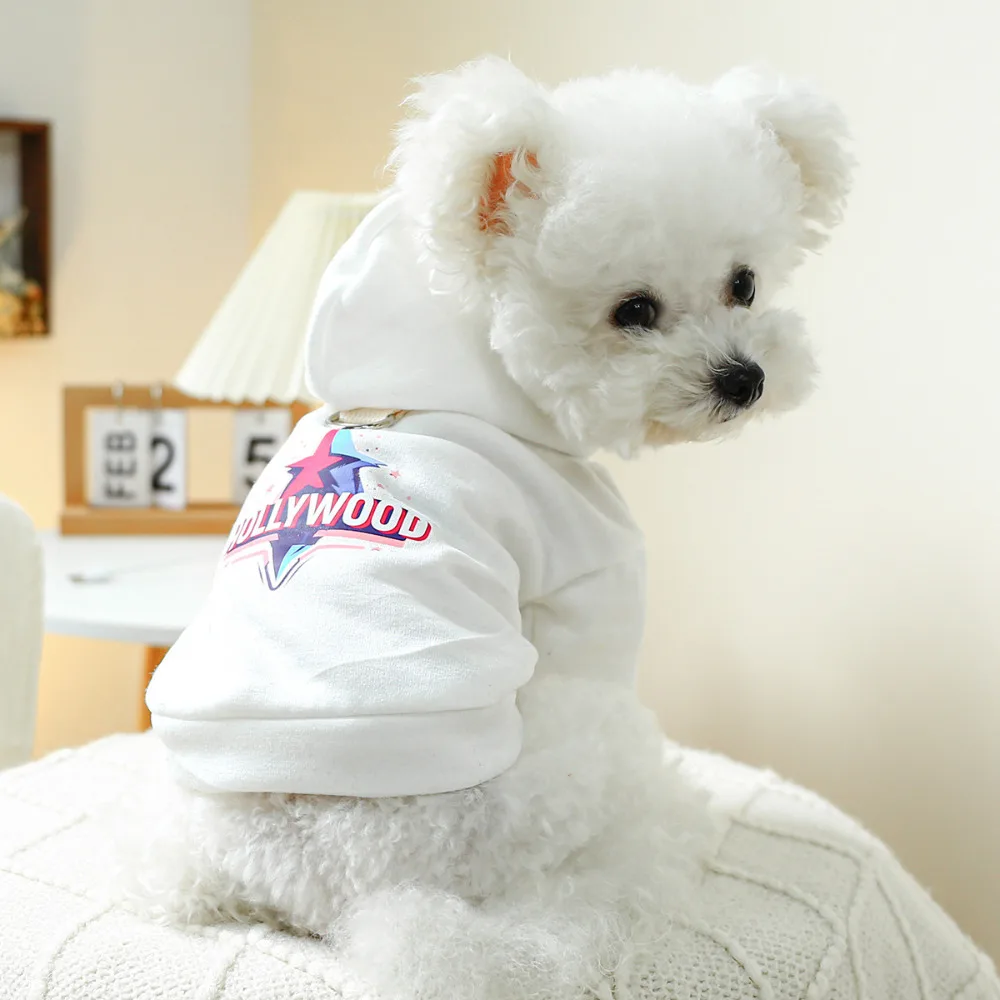 

Pet Clothes Autumn Winter Cute Cartoon Hoodie Small Dog Fashion Desinger Sweater Cat Harness Puppy Pullover Chihuahua Poodle