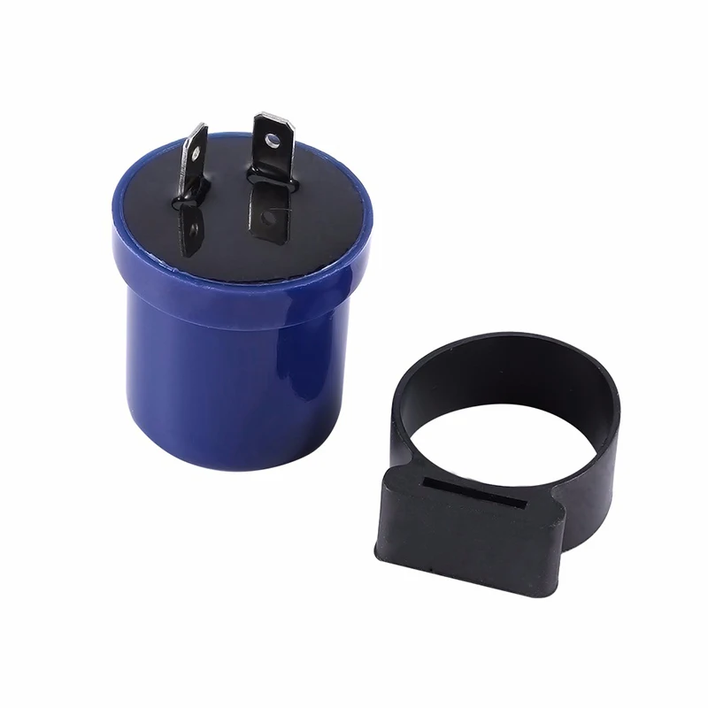 

Motorcycle 12V 2 Pin Beeper Flasher Relay Turn Signal LED Indicator Blinker Strong Loading Ability For 6-12V Motorcycles To Work