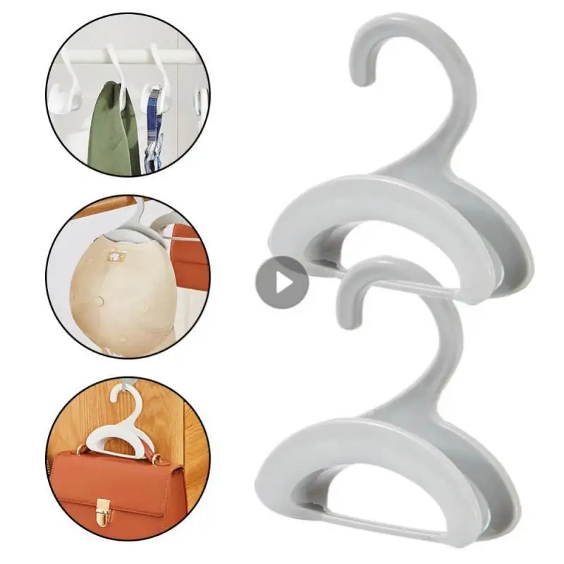 

Handbag Hook Rack Bag Hook Simple Multi-functional Stackable Clothes Hook Wardrobe Nail Free Hanger Tie Rack Hanging Hooks Tools