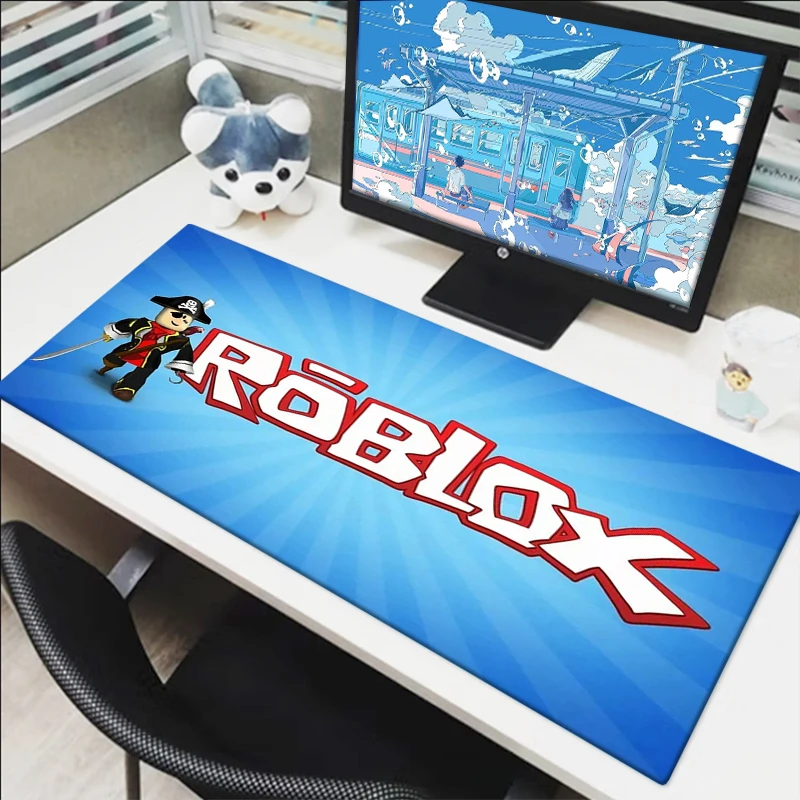 Robloxes Mouse Pad Rubber Mat Kawaii Keyboard Mats Gaming Mousepad Cartoon Deskmat Desk Protector Pc Accessories Cute Mosue Pads