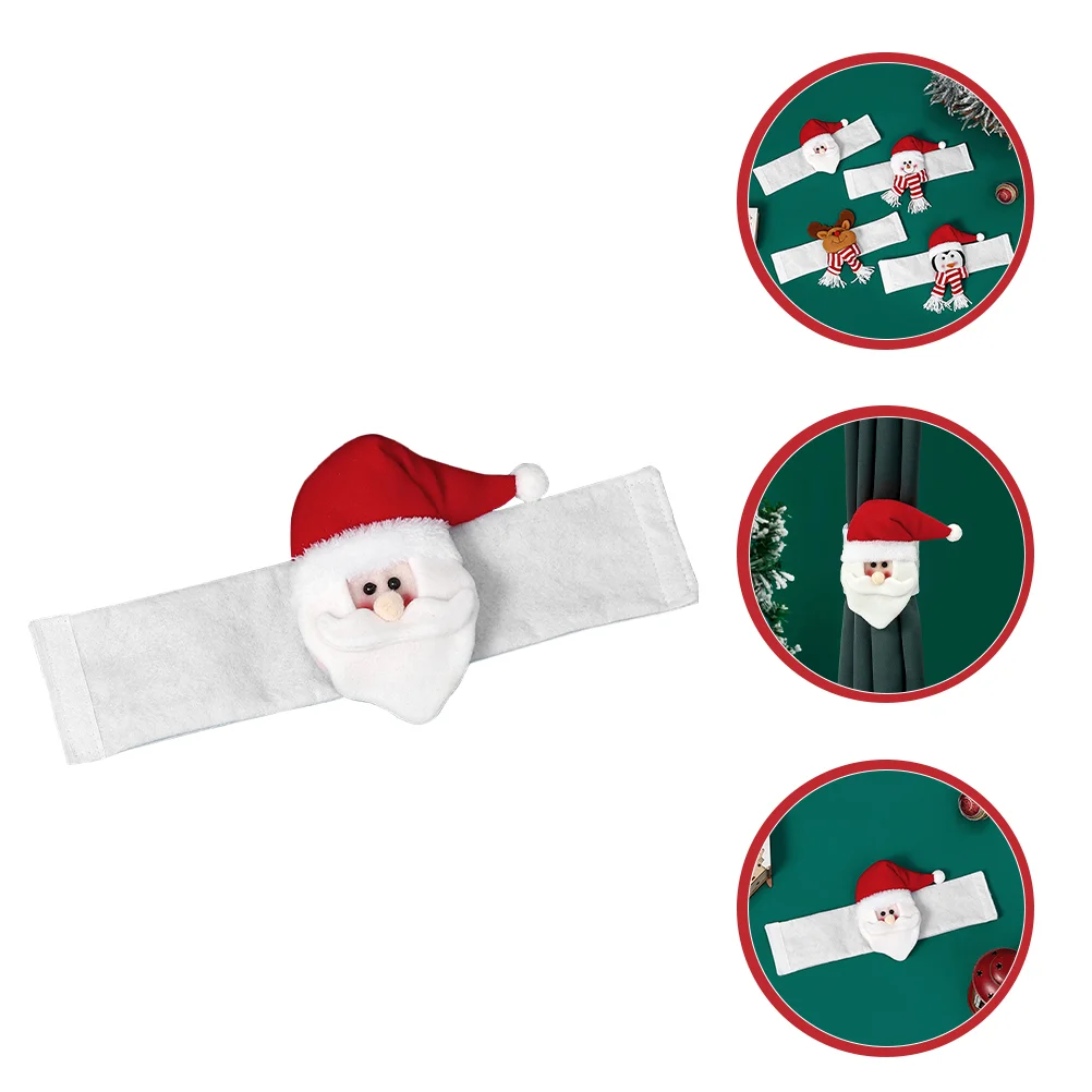 

Curtain Christmas Window Tieback Ropes Ties Holdback Tiebacks Bucklesanta Holders Fixing Straps Bracelet Hookdecorations Elk