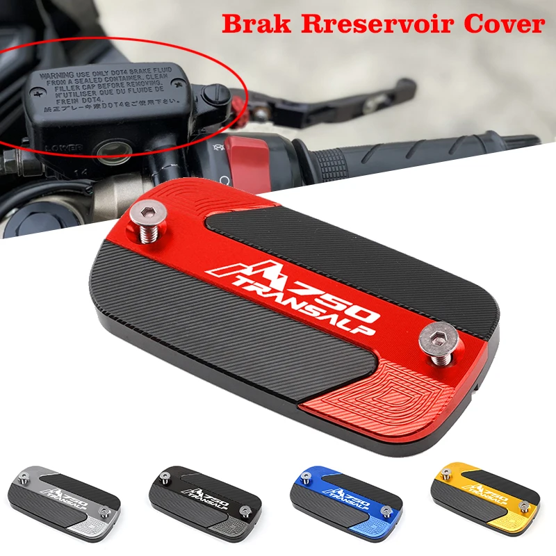 

For Honda TRANSALP XL750 TRANSALP 750 TRANSALP750 2024 2023 2022 Motorcycle CNC Front Brake Reservoir Fluid Tank Oil Cup Cover