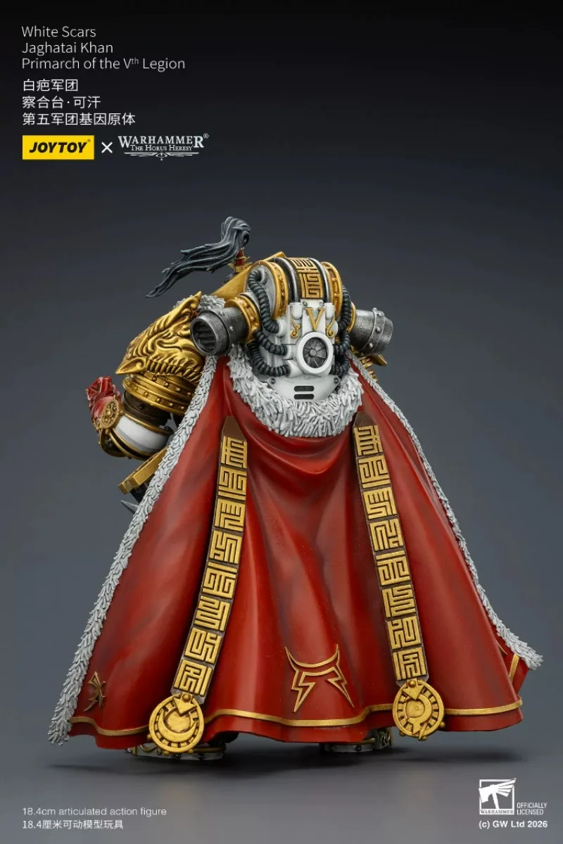 Фото Фигурка JOYTOY White Scars Legion: Примарх Джагатай, Пятый Легион, масштаб 1/18, подвижная, для демонстрации на рабочем столе, подарок №5