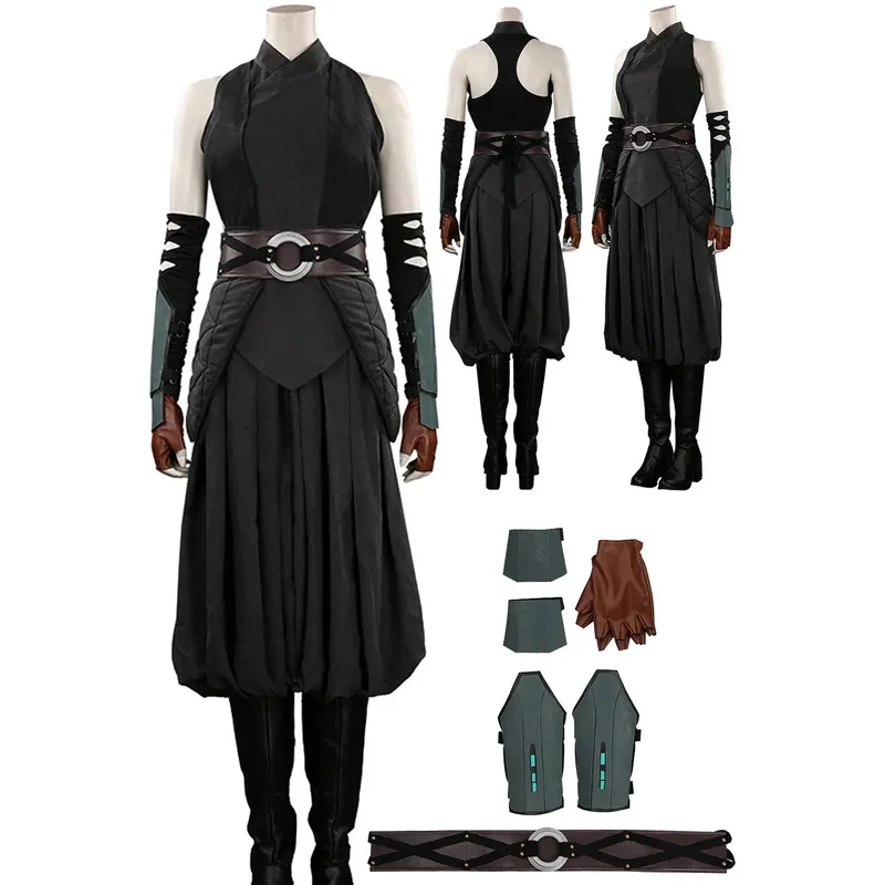 Asoka Косплей Фантазия Головные уборы ТВ Охотник за головами Женский костюм джедая