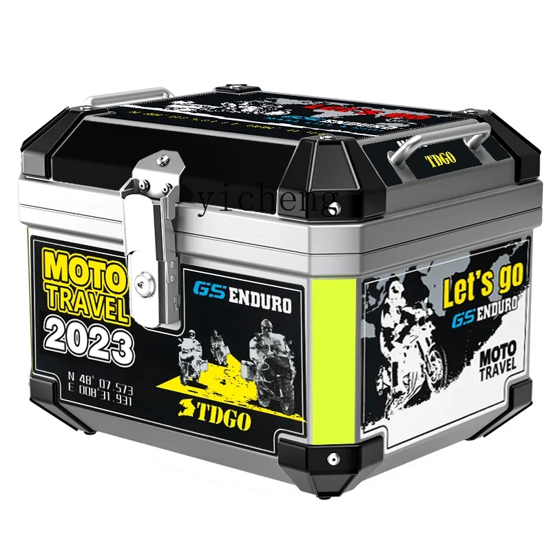 Багажник для мотоцикла ZK большой емкости с электрическим аккумулятором ящик