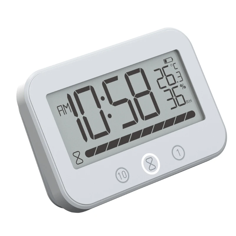 Таймер обратного отсчета часы для душа ванной комнаты с индикацией температуры и