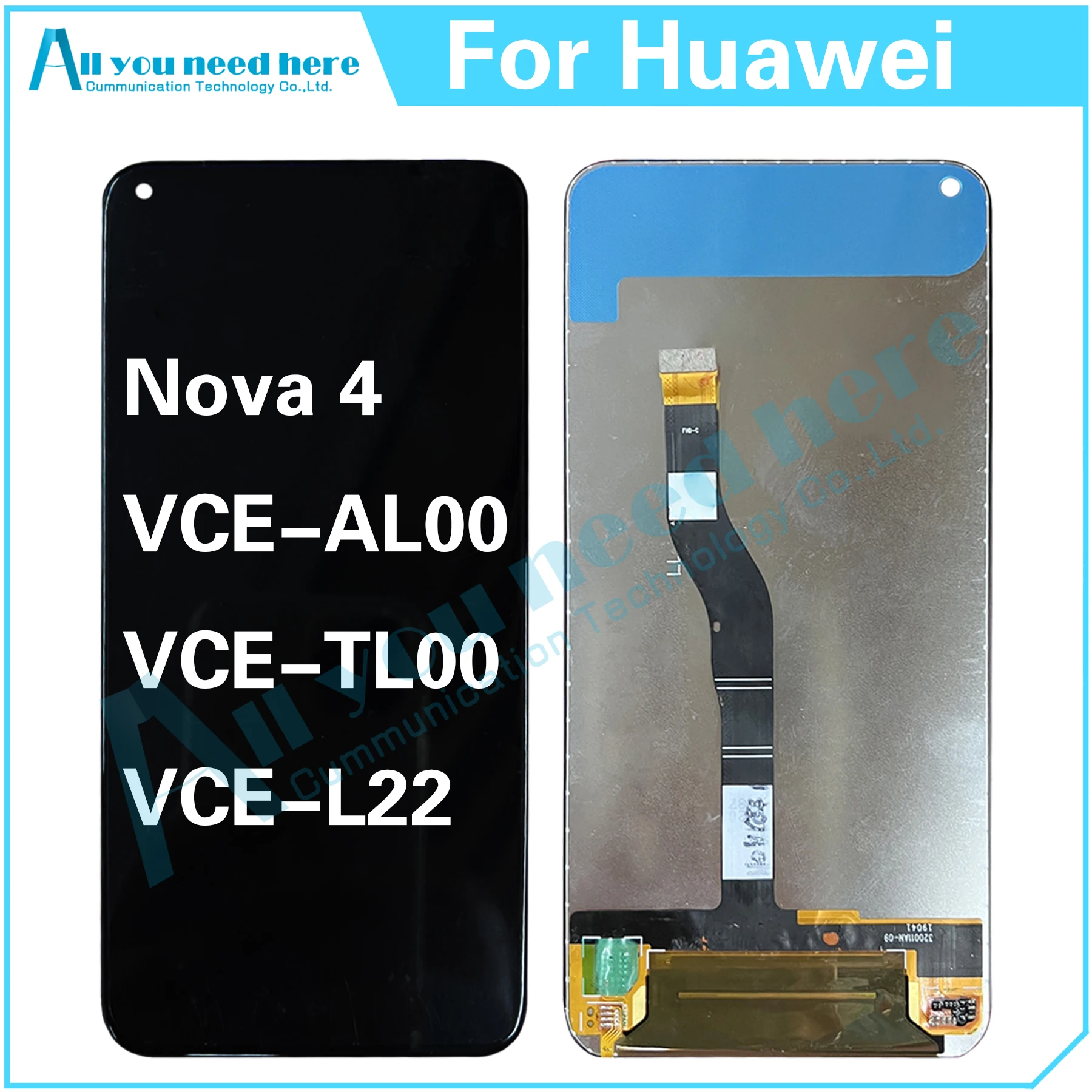 Экран для Huawei Nova 4 VCE-AL00 VCE-TL00 VCE-L22 ЖК-дисплей сенсорный экран дигитайзер в сборе для замены Huawei Nova4