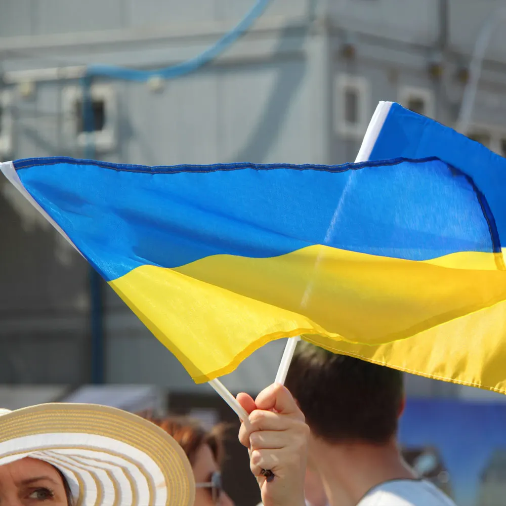 Украинский ручной машущий флаг 14x21 см Германия Франция Бразилия европейские