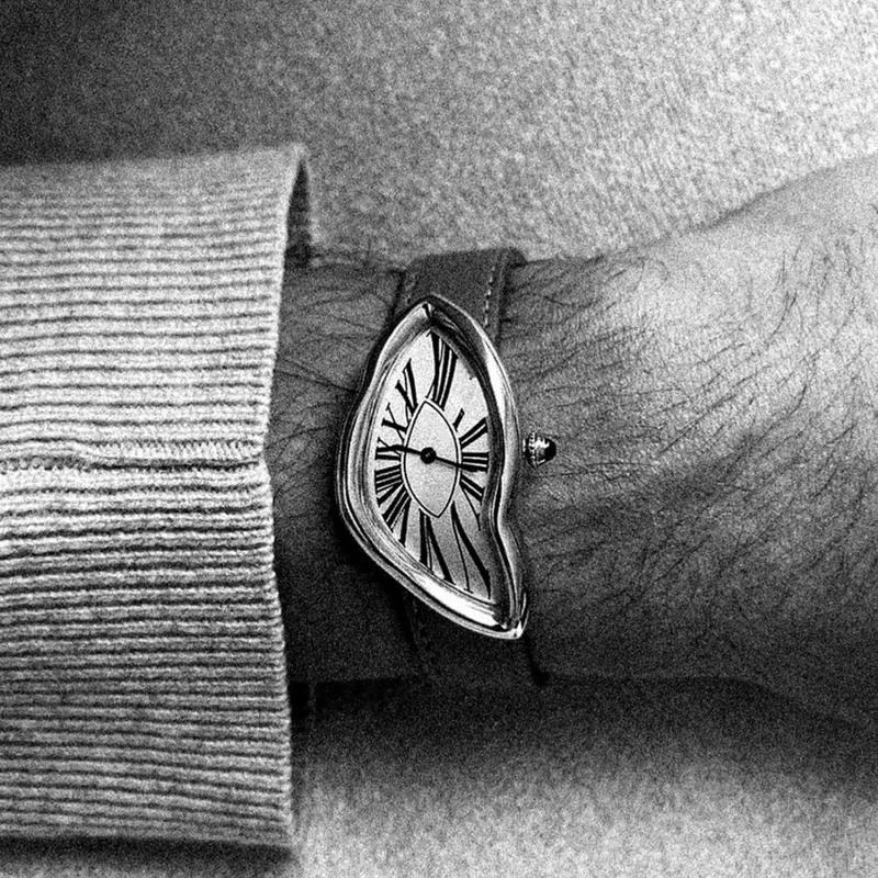 Мужские модные ретро-часы Alien аварийный твист Y2K в стиле инстаграма