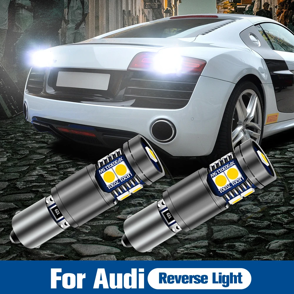 2 шт. светодиодная лампа задсветильник хода H21W BAY9S 64136 Canbus для Audi R8 2007 2008 2009 2010 2011 2012