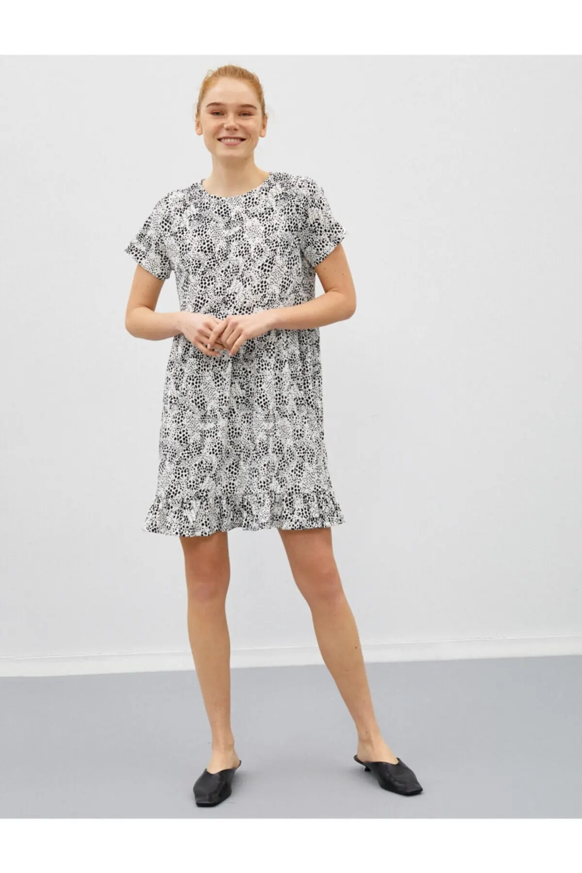 

Women's Dress Short Patterned Short Sleeve Crew Neck Elegant Fashion Casual Casual Casual Casual Casual Casual Boho Beach Dress