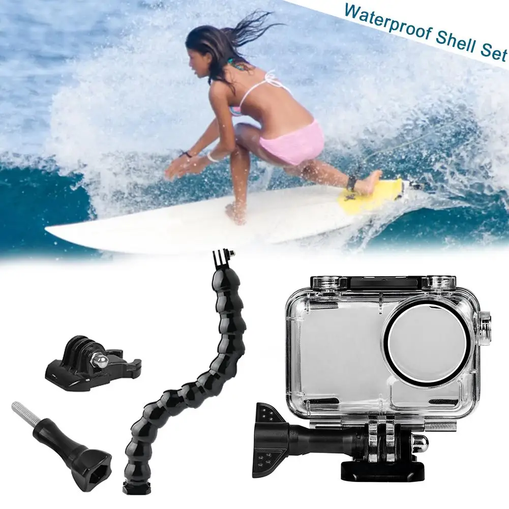 

4pcs Waterproof Cover 12 Section Flexible Hose Base Screw for DJI OSMO Action 316 Stainless Steel Good Heat Resistance