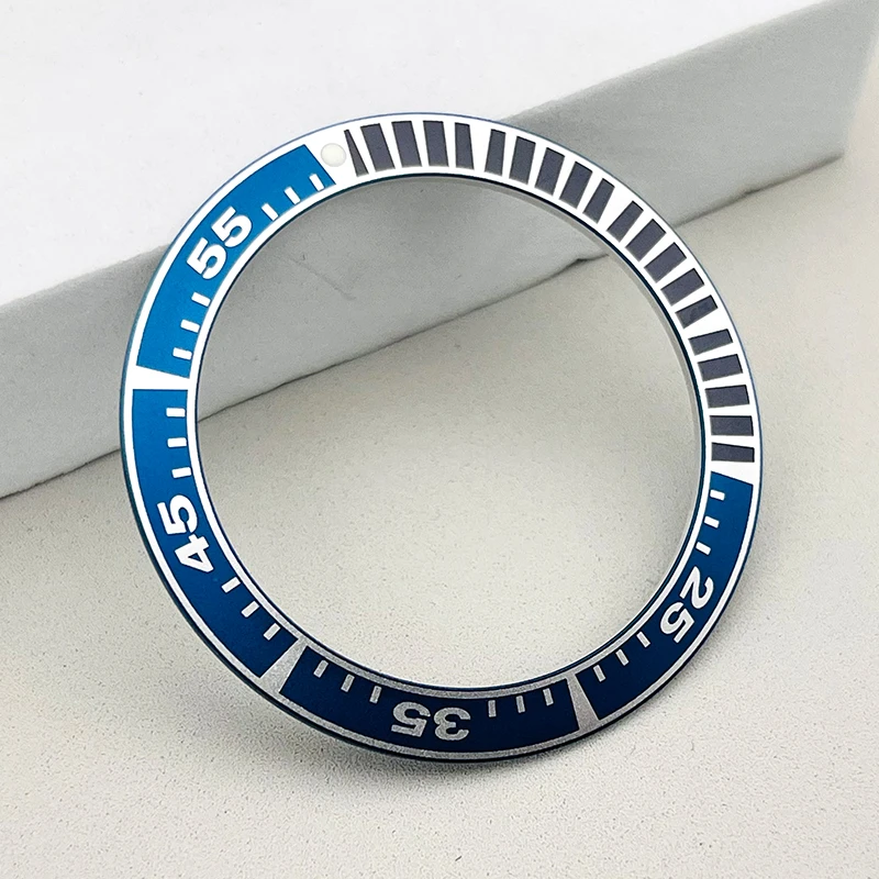 41mm Metal Alloy Watch Bezel Insert Ring Inner Diameter 32mm Fit Seiko Prospex Series New Samurai Men's Watch Cases Repair Parts