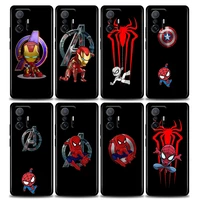 cool marvel heros phone case for xiaomi mi 12 12x 11t x4 nfc m3 f3 gt m4 pro lite ne 5g poco m3 m4 x4 soft tpu case