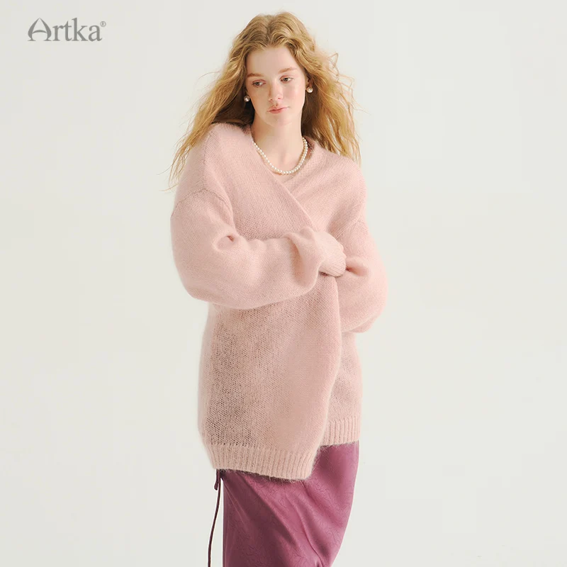 Женский шерстяной вязаный кардиган ARTKA