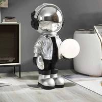 creative room decor 80cm astronaut statue with lamp modern art living room fashion sculpture nordic home decorative accessories