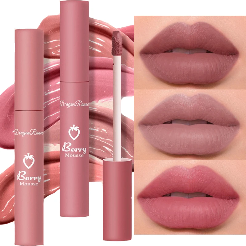 

Nude Matte Lip Gloss 12 Colors Long-lasting Velvet Lipstick Waterproof Non-fade Non-stick Cup Lipsticks Women Makeup Cosmetic